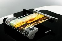 Samsung покажет дисплей, сворачивающийся в трубку