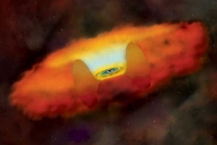 Астрономы нашли очень необычную сверхмассивную черную дыру