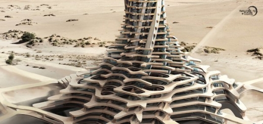 Китайские архитекторы предложили концепцию необычного небоскрёба в Сахаре