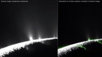 Кассини передал на Землю детальные фотографии гейзеров на Энцеладе