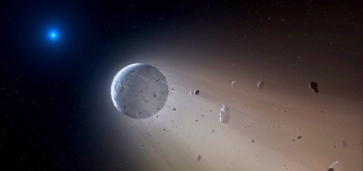 Далекая умирающая звезда добивает остатки своей планетной системы